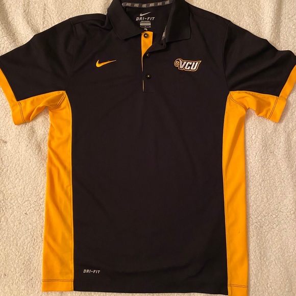 Mens Nike Drifit Vcu Rams Polo Small 